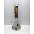 Modern Glass Beaker Bongs with Vivid Portrait